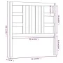 Cabecero de cama madera maciza de pino 96x4x100 cm de vidaXL, Cabeceros y pies de cama - Ref: Foro24-817820, Precio: 25,45 €,...