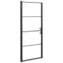 Puerta de ducha vidrio semiesmerilado negro 81x195 cm de vidaXL, Puertas de ducha - Ref: Foro24-151865, Precio: 202,24 €, Des...