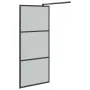 Accessible shower screen dark black ESG glass 90x195 cm by vidaXL, Shower walls and screens - Ref: Foro24-151890, Price: 181,...