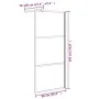 Accessible shower screen dark black ESG glass 90x195 cm by vidaXL, Shower walls and screens - Ref: Foro24-151890, Price: 181,...