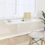 Mesa de pared plegable contrachapada blanco brillo 100x60x56 cm de vidaXL, Mesas plegables - Ref: Foro24-342649, Precio: 75,2...