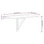 Mesa de pared plegable contrachapada blanco brillo 100x60x56 cm de vidaXL, Mesas plegables - Ref: Foro24-342649, Precio: 75,2...