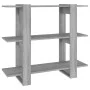 Estantería/divisor de espacios gris Sonoma 100x30x87 cm de vidaXL, Librerías y estanterías - Ref: Foro24-813567, Precio: 47,8...