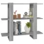Estantería/divisor de espacios gris Sonoma 100x30x87 cm de vidaXL, Librerías y estanterías - Ref: Foro24-813567, Precio: 47,8...
