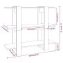 Estantería/divisor de espacios gris Sonoma 100x30x87 cm de vidaXL, Librerías y estanterías - Ref: Foro24-813567, Precio: 47,8...