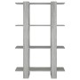 Estantería/divisor de espacios gris Sonoma 80x30x123,5 cm de vidaXL, Librerías y estanterías - Ref: Foro24-813576, Precio: 42...