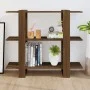 Estantería/divisor de espacios roble marrón 100x30x87 cm de vidaXL, Librerías y estanterías - Ref: Foro24-813568, Precio: 51,...