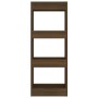 Estantería/divisor madera ingeniería marrón roble 40x30x103 cm de vidaXL, Librerías y estanterías - Ref: Foro24-813589, Preci...
