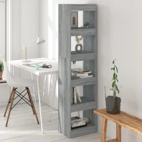 Estantería/divisor de espacios gris Sonoma 40x30x166 cm de vidaXL, Librerías y estanterías - Ref: Foro24-813594, Precio: 61,8...