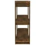 Estantería/divisor de espacios color roble ahumado 100x30x87 cm de vidaXL, Librerías y estanterías - Ref: Foro24-813566, Prec...