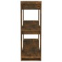Estantería/divisor de espacios color roble ahumado 100x30x87 cm de vidaXL, Librerías y estanterías - Ref: Foro24-813566, Prec...