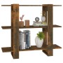 Estantería/divisor de espacios color roble ahumado 100x30x87 cm de vidaXL, Librerías y estanterías - Ref: Foro24-813566, Prec...