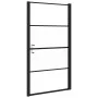 Puerta de ducha vidrio semiesmerilado negro 100x178 cm de vidaXL, Puertas de ducha - Ref: Foro24-151867, Precio: 213,38 €, De...