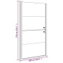 Puerta de ducha vidrio semiesmerilado negro 100x178 cm de vidaXL, Puertas de ducha - Ref: Foro24-151867, Precio: 220,99 €, De...