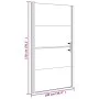 Puerta de ducha vidrio semiesmerilado negro 100x178 cm de vidaXL, Puertas de ducha - Ref: Foro24-151867, Precio: 213,38 €, De...