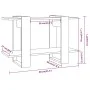 Estantería/divisor de espacios roble marrón 80x30x51 cm de vidaXL, Librerías y estanterías - Ref: Foro24-813583, Precio: 24,6...