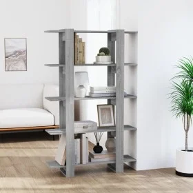 Estantería/divisor de espacios gris Sonoma 100x30x160 cm de vidaXL, Librerías y estanterías - Ref: Foro24-813561, Precio: 67,...