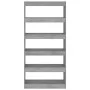 Estantería/divisor madera ingeniería gris Sonoma 80x30x166 cm de vidaXL, Librerías y estanterías - Ref: Foro24-813624, Precio...