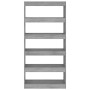 Estantería/divisor madera ingeniería gris Sonoma 80x30x166 cm de vidaXL, Librerías y estanterías - Ref: Foro24-813624, Precio...