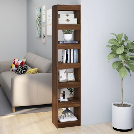 Estantería/divisor de espacios roble marrón 40x30x198 cm de vidaXL, Librerías y estanterías - Ref: Foro24-813598, Precio: 85,...