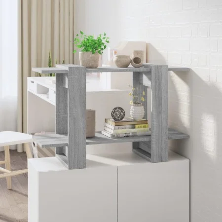 Estantería/divisor de espacios gris Sonoma 80x30x51 cm de vidaXL, Librerías y estanterías - Ref: Foro24-813582, Precio: 26,12...