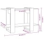 Estantería/divisor de espacios gris Sonoma 80x30x51 cm de vidaXL, Librerías y estanterías - Ref: Foro24-813582, Precio: 26,35...
