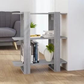 Estantería/divisor de espacios gris Sonoma 80x30x87 cm de vidaXL, Librerías y estanterías - Ref: Foro24-813579, Precio: 46,89...