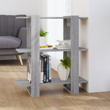 Estantería/divisor de espacios gris Sonoma 80x30x87 cm de vidaXL, Librerías y estanterías - Ref: Foro24-813579, Precio: 47,47...
