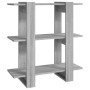 Estantería/divisor de espacios gris Sonoma 80x30x87 cm de vidaXL, Librerías y estanterías - Ref: Foro24-813579, Precio: 47,47...