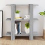 Estantería/divisor de espacios gris Sonoma 80x30x87 cm de vidaXL, Librerías y estanterías - Ref: Foro24-813579, Precio: 47,47...
