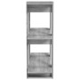 Estantería/divisor de espacios gris Sonoma 80x30x87 cm de vidaXL, Librerías y estanterías - Ref: Foro24-813579, Precio: 47,47...
