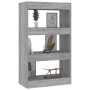Estantería/divisor madera ingeniería gris Sonoma 60x30x103 cm de vidaXL, Librerías y estanterías - Ref: Foro24-813603, Precio...