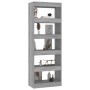 Estantería/divisor madera ingeniería gris Sonoma 60x30x166 cm de vidaXL, Librerías y estanterías - Ref: Foro24-813609, Precio...