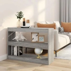 Estantería/divisor de espacios gris Sonoma 100x30x72 cm de vidaXL, Librerías y estanterías - Ref: Foro24-813630, Precio: 53,3...