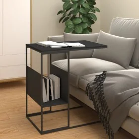 Mesa auxiliar de madera contrachapada negra 55x36x59,5 cm de vidaXL, Mesas de centro - Ref: Foro24-343105, Precio: 35,70 €, D...