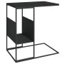 Mesa auxiliar de madera contrachapada negra 55x36x59,5 cm de vidaXL, Mesas de centro - Ref: Foro24-343105, Precio: 35,70 €, D...