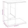 Mesa auxiliar de madera contrachapada negra 55x36x59,5 cm de vidaXL, Mesas de centro - Ref: Foro24-343105, Precio: 36,29 €, D...