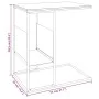 Mesa auxiliar de madera contrachapada negra 55x36x59,5 cm de vidaXL, Mesas de centro - Ref: Foro24-343105, Precio: 35,70 €, D...