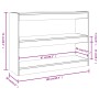 Estantería/divisor de espacios gris Sonoma 100x30x72 cm de vidaXL, Librerías y estanterías - Ref: Foro24-813630, Precio: 54,8...