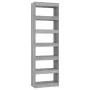 Estantería/divisor de espacios gris Sonoma 60x30x198 cm de vidaXL, Librerías y estanterías - Ref: Foro24-813612, Precio: 85,6...