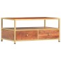 Mesa de centro de madera maciza de acacia 90x50x40 cm en Mesas de centro | Comprar online en Foru.es