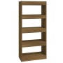 Estantería madera contrachapada marrón roble 60x30x135 cm de vidaXL, Librerías y estanterías - Ref: Foro24-813607, Precio: 53...