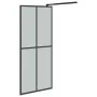 Accessible shower screen dark tempered glass 80x195 cm by vidaXL, Shower walls and screens - Ref: Foro24-151884, Price: 178,1...