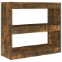 Estantería/divisor de espacios color roble ahumado 80x30x72 cm de vidaXL, Librerías y estanterías - Ref: Foro24-813614, Preci...