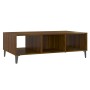 Mesa de centro madera de ingeniería marrón roble 103,5x60x35 cm de vidaXL, Mesas de centro - Ref: Foro24-813181, Precio: 59,3...