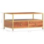 Mesa de centro de madera maciza de acacia 90x50x40 cm en Mesas de centro | Comprar online en Foru.es
