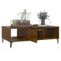 Mesa de centro madera de ingeniería marrón roble 103,5x60x35 cm de vidaXL, Mesas de centro - Ref: Foro24-813181, Precio: 59,2...