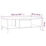 Mesa de centro madera de ingeniería marrón roble 103,5x60x35 cm de vidaXL, Mesas de centro - Ref: Foro24-813181, Precio: 59,3...