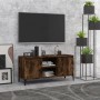 Mueble para TV con patas de metal roble ahumado 103,5x35x50 cm de vidaXL, Muebles TV - Ref: Foro24-813161, Precio: 61,64 €, D...