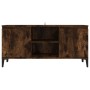 Mueble para TV con patas de metal roble ahumado 103,5x35x50 cm de vidaXL, Muebles TV - Ref: Foro24-813161, Precio: 61,64 €, D...